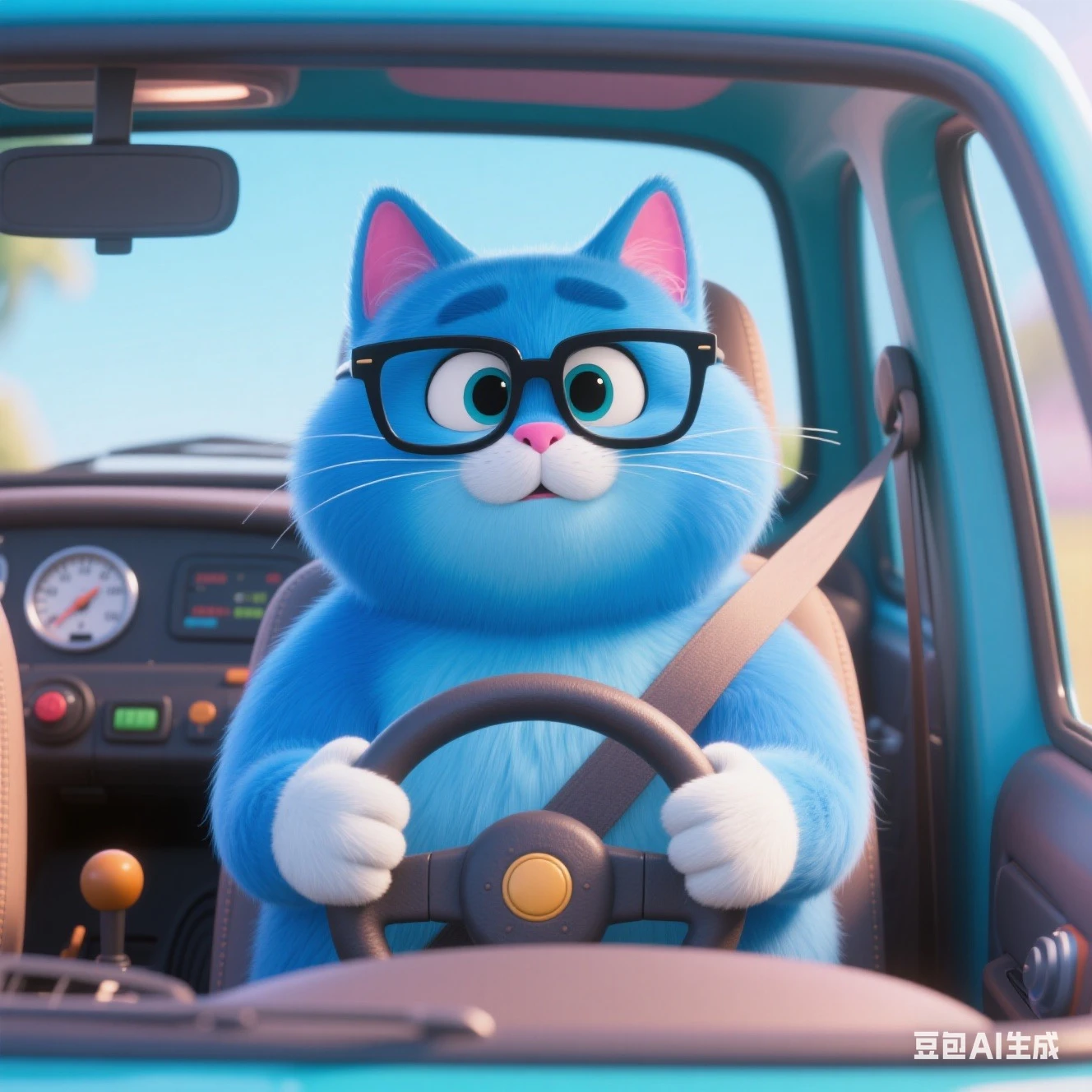 Blue Cat Meme 1