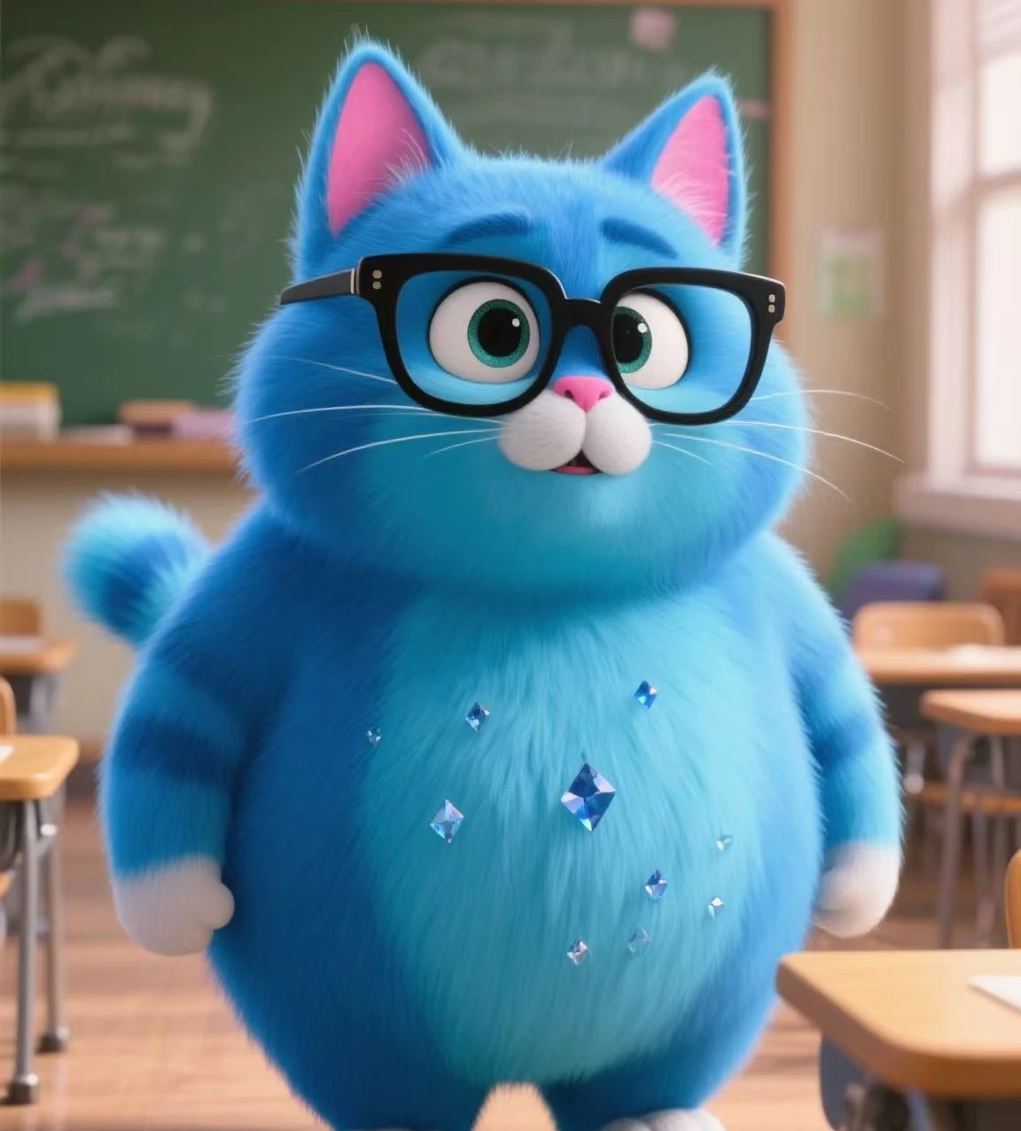 Blue Cat Meme 3
