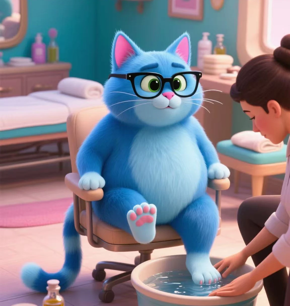 Blue Cat Meme 4